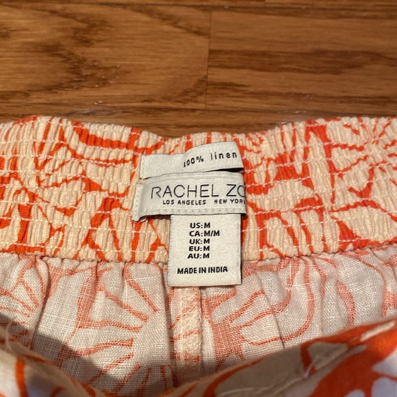 Rachel Zoe 💯 linen 2 piece crop top and wide leg pant combo, size M - Picture 5 of 5